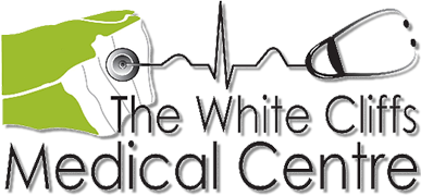 White Cliffs Medical Centre logo and homepage link